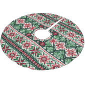 Kerst/Winterbeurs eiland rood & groen Kerstboom Rok (Gekanteld)