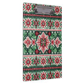 Kerst/Winterbeurs eiland rood & groen Klembord (Rechts)