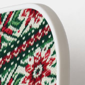 Kerst/Winterbeurs eiland rood & groen Pickleball Paddle (Links Detail)