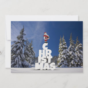 Kerst winterlandschap kaart
