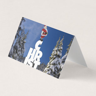 Kerst winterlandschap kaart