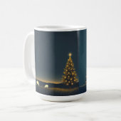 Kerst winternacht mok (Voorkant links)
