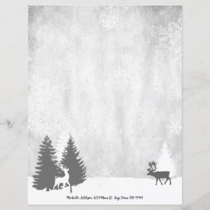 Kerst Winterscape Gepersonaliseerd briefpapier