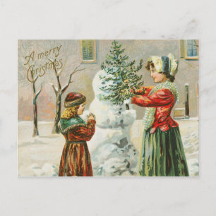 kerst-winterwinter briefkaart