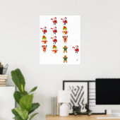 kerst wiskunde grappig poster (Thuiskantoor)