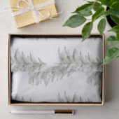 Kerst Witte Groene Bomen Tissuepapier (Geschenk)