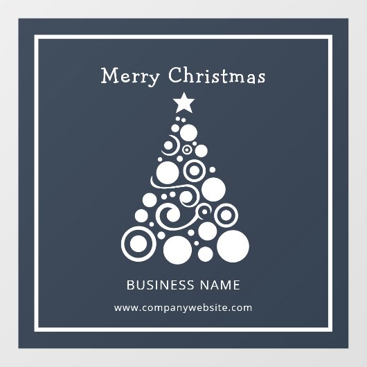 Kerst witte kerstboom raamdecoratie raamsticker (Vel)