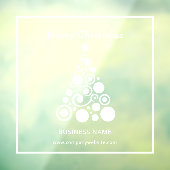 Kerst witte kerstboom raamdecoratie raamsticker (Vel 3)