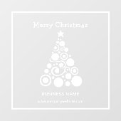Kerst witte kerstboom raamdecoratie raamsticker (Vel)
