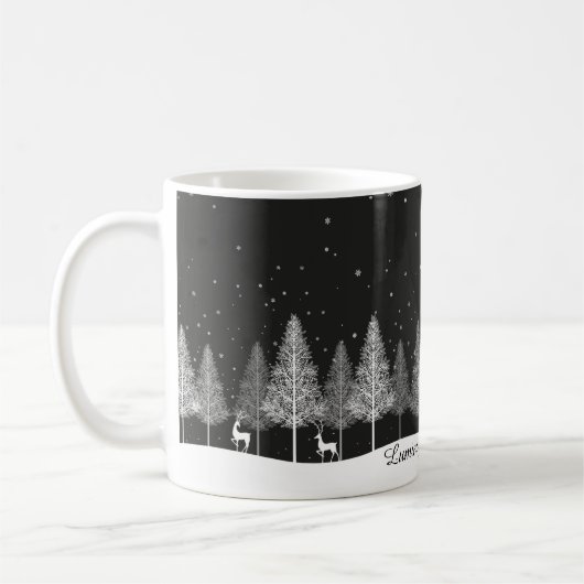 Kerst witte mok (Links)