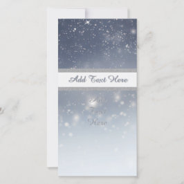 Kerst Witte Sneeuwvlokken Feestdagenkaart