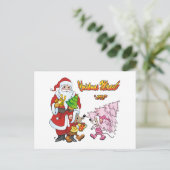 Kerst wonder liefde feestdagenkaart (Staand voorkant)