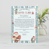 Kerst Woodland Brief van de Kerstman Kaart (Staand voorkant)