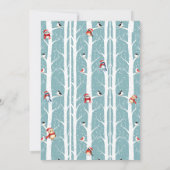 Kerst Woodland Brief van de Kerstman Kaart (Achterkant)