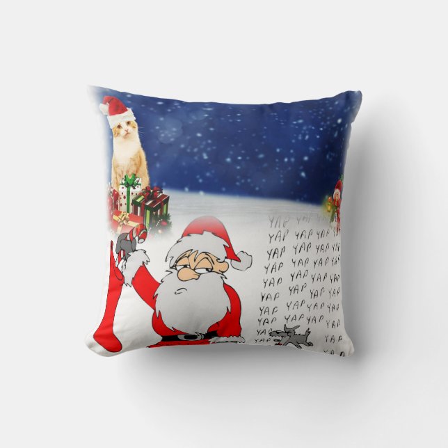 Kerst Worpkussen Kerstman Kussen (Voorkant)