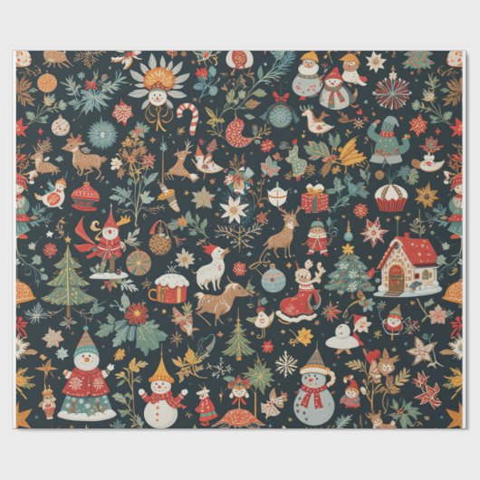 Kerst Wrapping Papier 30 inch x 15 voet (Vlak)