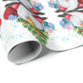 Kerst Wrapping Papier Gnoom met Uw Gift (Rol Hoek)
