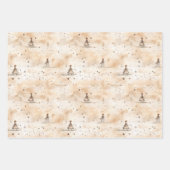 Kerst Wrapping Papier Goud Neutrals Inpakpapier Vel (Voorkant 2)