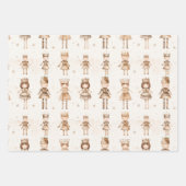 Kerst Wrapping Papier Goud Neutrals Inpakpapier Vel (Voorkant)