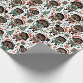 Kerst Wrapping Papier voor Zwart Kinder - Zingen (Hoek)