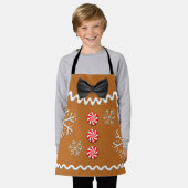 Kerst Xmas Gingerbread Cookie Kostuum Kinder Schort (Gedragen)