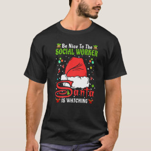 Kerst Xmas Pyjama Wees Aardig Voor De Maatschappel T-shirt