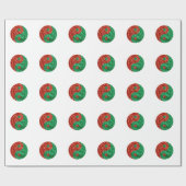 kerst yang cadeaupapier (Vlak)