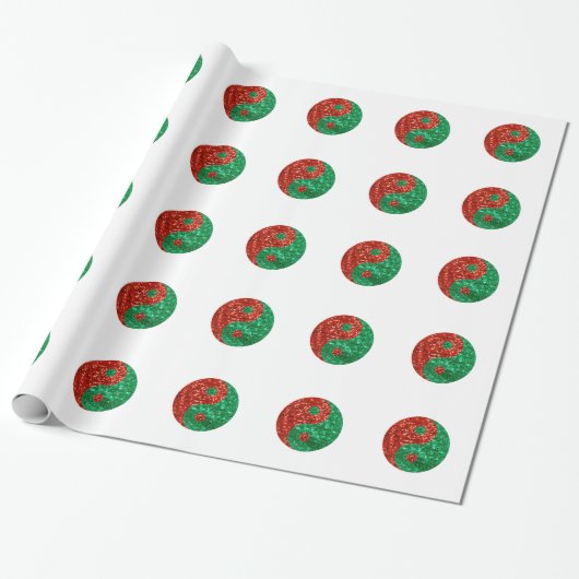 kerst yang cadeaupapier (Uitgerold)