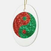 kerst yang keramisch ornament (Links)