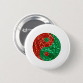 kerst yang ronde button 5,7 cm (Voorkant /achterkant)