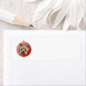 Kerst Yorkshire Terrier Etiket (Insitu)
