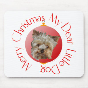 Kerst Yorkshire Terrier Muismat