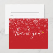 Kerst Zakelijke Cadeaubon Bedankkaart (Voorkant / Achterkant)