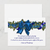 Kerst zakelijke wensen PERSONALISEREN Briefkaart (Voorkant / Achterkant)