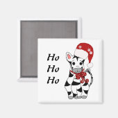 Kerst Zebra Magneet (Voorkant / Achterkant)