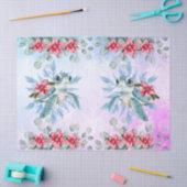 Kerst Zee Schildpad & Waterverf Bloemen Tissuepapier (Craft)