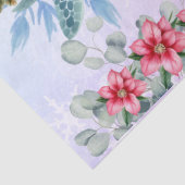 Kerst Zee Schildpad & Waterverf Bloemen Tissuepapier (Detail)