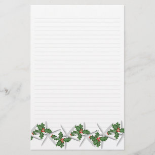 Kerst Zeester Gelinieerd Nieuwsbrief Schrijfpapier