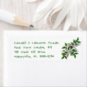 Kerst Zeester Vier lijn Adresetiketten Etiket (Insitu)