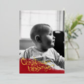 Kerst Zegeningen Folie Kerst Kaart (Staand Voorkant)