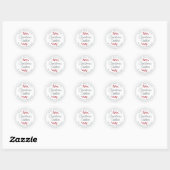 Kerst Zelfgemaakte Koekjes Pot Ronde Sticker (Vel)