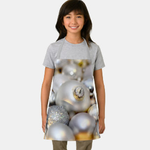 Kerst Zilveren Decor Baubles Schort