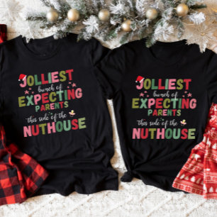 Kerst zwangerschap aankondiging bijpassend stel t-shirt