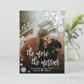 Kerst Zwangerschap Aankondiging Kaart (Staand voorkant)