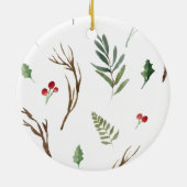 Kerst Zwangerschap Aankondiging keramisch versieri Ornament (Achterkant)