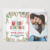 Kerst Zwangerschap Aankondiging Kerst Kaart (Voorkant)