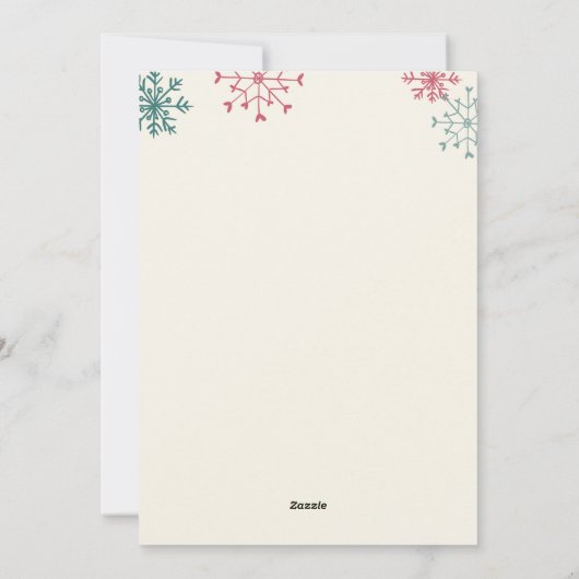 Kerst zwangerschap echo aankondiging Joy (Achterkant)