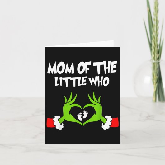 Kerst Zwangerschapsaankondiging Grappige Moeder Va Kaart (Voorkant)