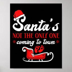 Kerst zwangerschapsaankondiging Sinterklaas' Poster