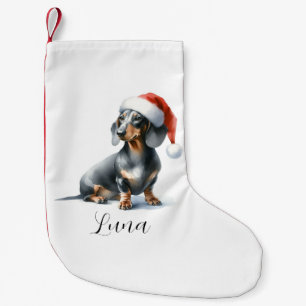 Kerst Zwart Dachshund Dog Pet Kleine Kerstsok